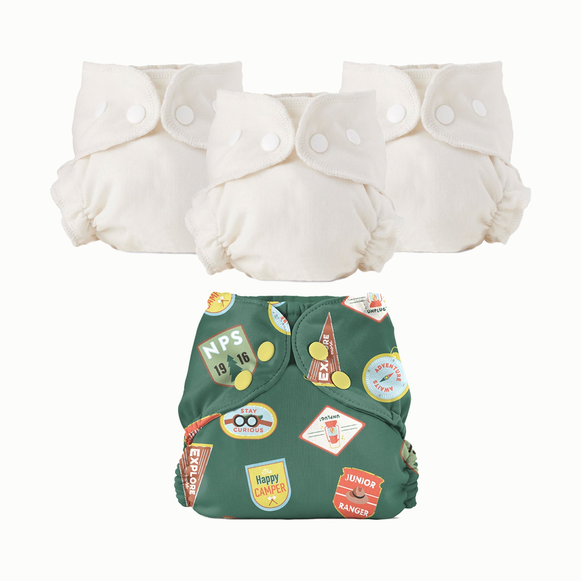 Organic Cloth Diaper Bundle Starter