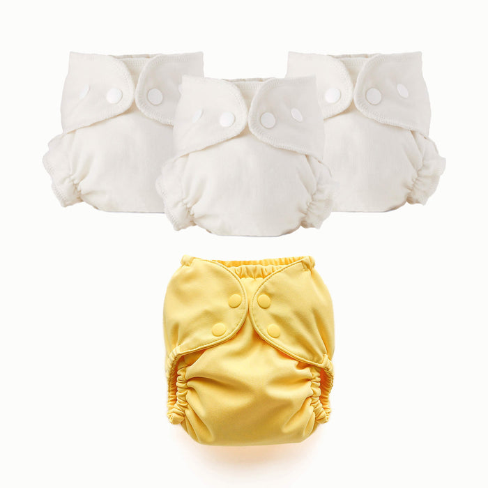 Three Inners and One Esembly Outer in Buttercup (a buttery yellow solid color)