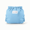 Back view of an Esembly Outer in Cornflower (a soft mid-tone blue)
