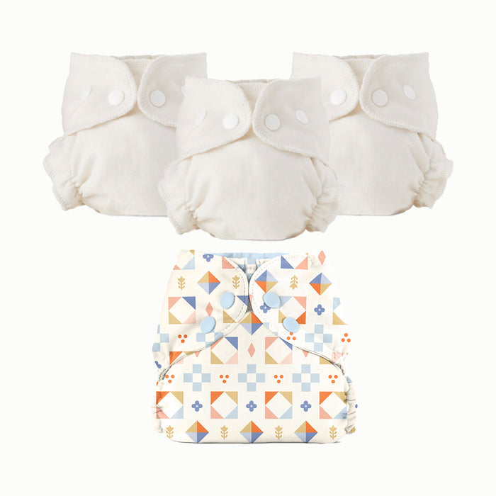 Organic Cloth Diaper Bundle Starter