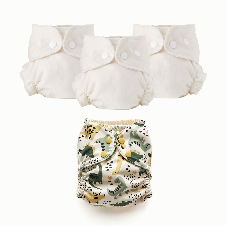 Esembly organic cotton cloth diaper Inner and Outer bundle