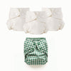 An Outer with green and white gingham with three Inners