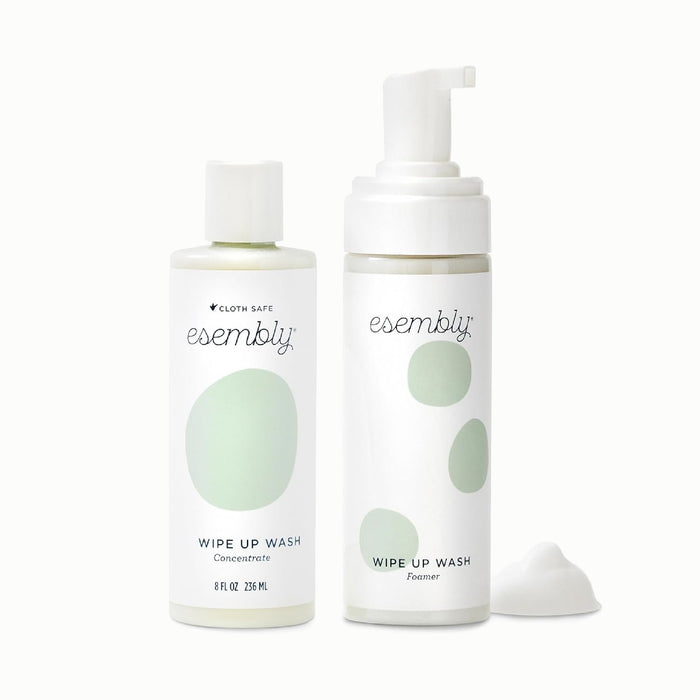 Wipe Up Wash concentrate in 8oz with Wipe Up Wash Foamer