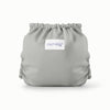 Back view of Esembly Outer in a light gray color